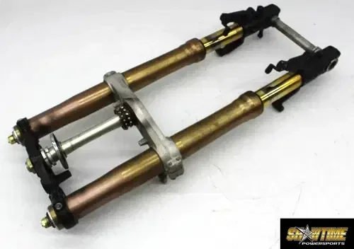 01-07 SUZUKI HAYABUSA FRONT FORKS SHOCK SUSPENSION TRIPLE TREE (STRAIGHT)
