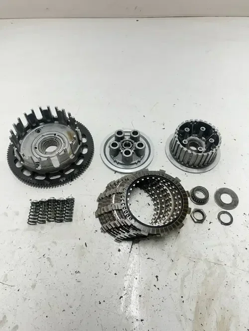 06 2006 Triumph Tiger 955i OEM GOOD Clutch Basket Pack Plates Bolt Gear READ