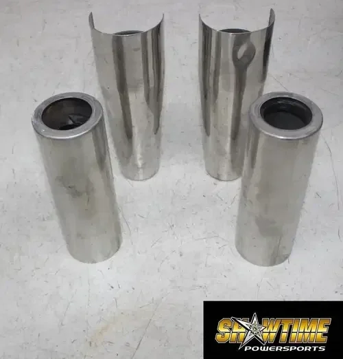06 SUZUKI BOULEVARD C50 FRONT FORK COVER TOP GUARD SHIELD COWL SET