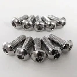 10 Polished Harley Front Brake Rotor Hardware Bolts Softail Dyna Touring 5/16-18 X 3/4