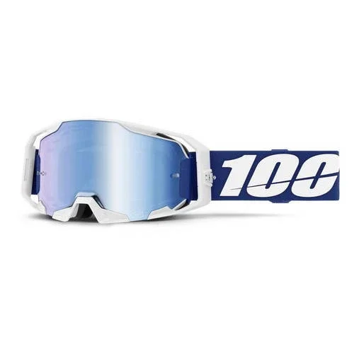 100% ARmatic MX Goggles – Blue w/ Blue Mirror Lens