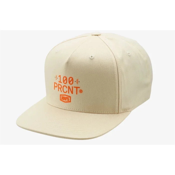 100% PRCNT Snapback Cap – Cream – One Size 20044-00016