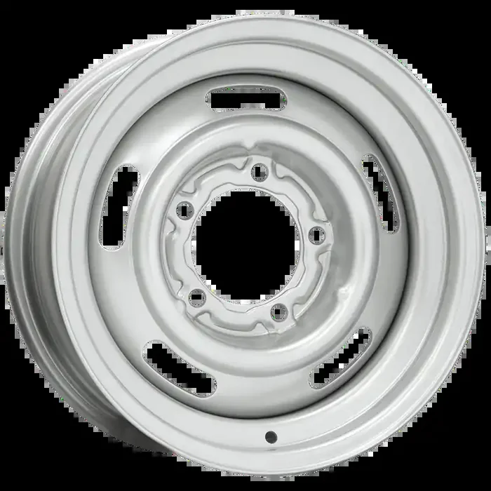 15X7 Pickup Rallye Pre-1971 Silver 5×5″ bolt 4″ backspace