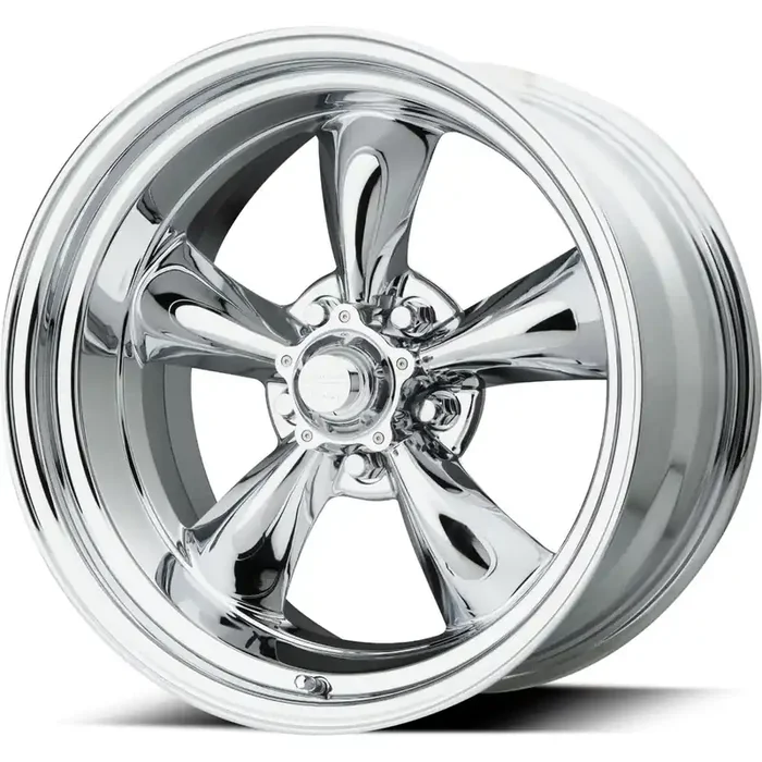 17X8 VN615 Torq Thrust II Chrome 5X4.75″ bolt 4.81″ back