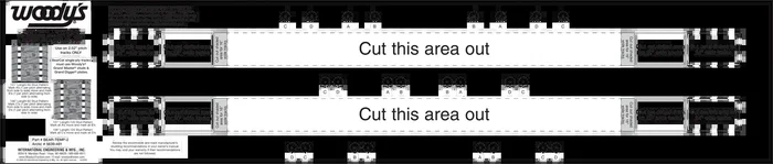 2.52 ” Pitch Stud Template