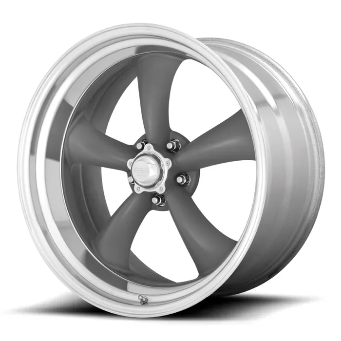 20×8 VN215 Classic Torq Thrust II Gray/Machined 5×5 bolt 4.5″ back