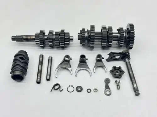 2000 Kawasaki KX125 Transmission Shift Forks Tranny Engine Gears Spindle OEM KX