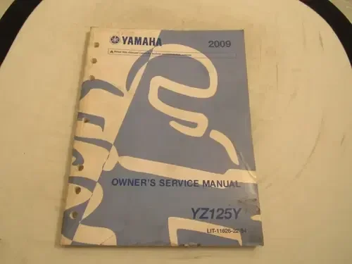 2009 YAMAHA YZ125 OWNERS SERVICE MANUAL/ PART# LIT-11626-22-54
