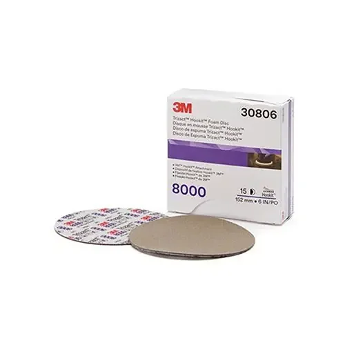 3M 6″ Trizact Hookit Foam Disc, 8000G – 30806