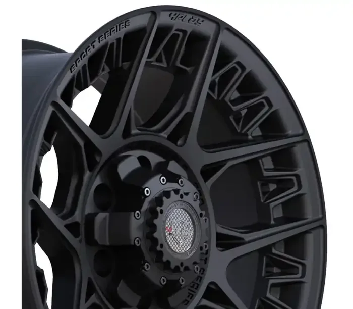 4Play Wheels 4PLAY Wheel 17×9 4PS50 Satin Black Rim Nissan Titan 2008-2022 4PS50-17090-6D55-0B1