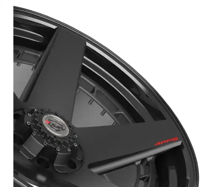 4Play Wheels 4PLAY Wheel 22×10 4PF5 Gloss Black Barrel with Matte Center Rim GMC Canyon 2004-2012 4PF5-22100-6D55-18B1-B