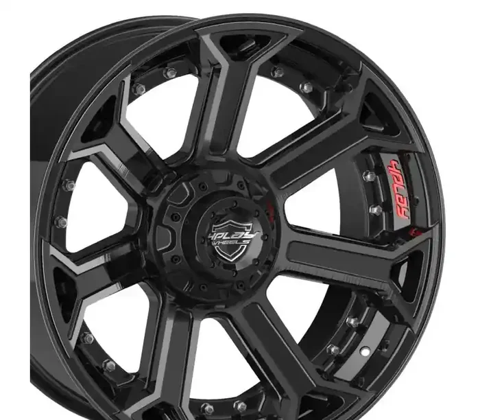 4Play Wheels 4PLAY Wheel 22×12 4P70 Brushed Black Rim Toyota Sequoia 2001-2007 4P70-22120-6D55-44BBT