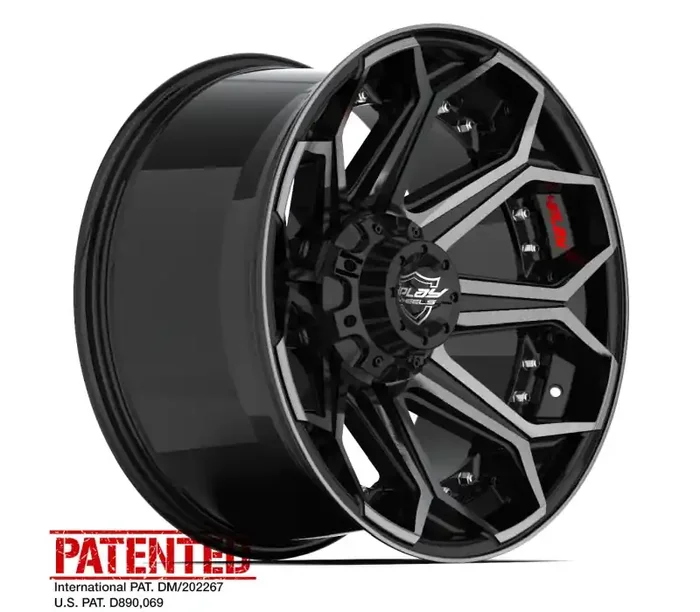 4Play Wheels 4PLAY Wheel 22×12 4P80R Brushed Black Rim Infiniti QX56 2004-2013 4P80R-22120-6D55-44BBT