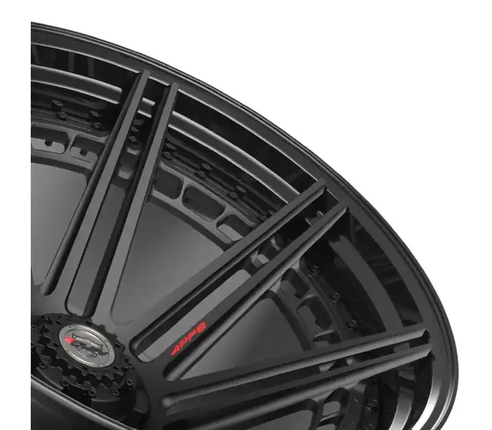 4Play Wheels 4PLAY Wheel 24×14 4PF8 Gloss Black Barrel with Matte Center Rim Infiniti QX56 2004-2013 4PF8-24140-6D55-76B1-B