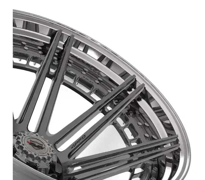 4Play Wheels 4PLAY Wheel 24×14 4PF8 Polished Barrel with Tinted Clear Center Rim Nissan Pathfinder 1996-2004 4PF8-24140-6D55-76BG-P