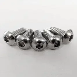 5 Polished Harley Front Brake Rotor Bolts Softail Dyna Touring HD 5/16″-18 X 3/4″