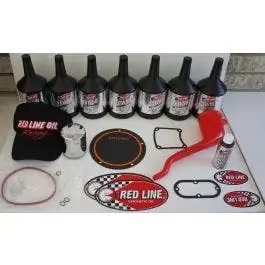84-17 Harley EVO & Big Twin Red Line Oil PowerPack Kit 20W50 w/ Gaskets & Filter
