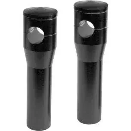 Accutronix Black 6″ Custom Billet Aluminum Risers 1″ Bars FXSTS Triple Fit