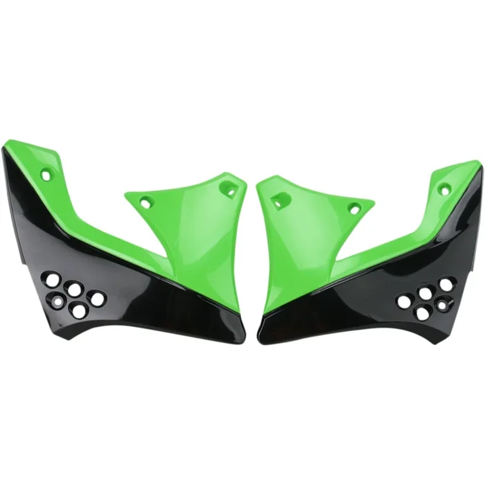 ACERBIS 0520-0816 2141721043 Replacement Radiator Shrouds Radiator Shrouds – Black/Green