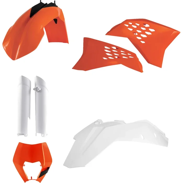 ACERBIS 1403-1686 2205290145 Replacement Plastic Kit Full Replacement Body Kit – OEM Orange/White/Black