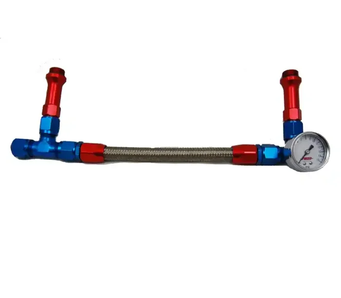 Advanced Engine Design Holley 6 Braided Fuel Line w/Gauge 6096