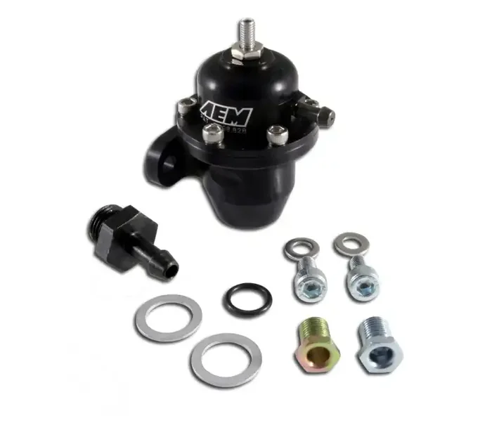 AEM Induction Adjustable Fuel Pressure Regulator Black 25300BK