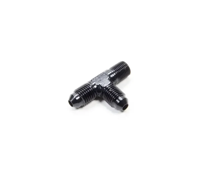 Aeroquip Alum Run Tee 4 Flare 1/8in Black FCM5124