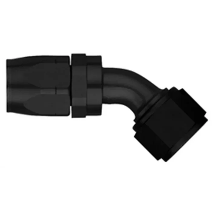 Aeroquip Black Reusable Aluminum -10 AN 45 Swivel Hose End