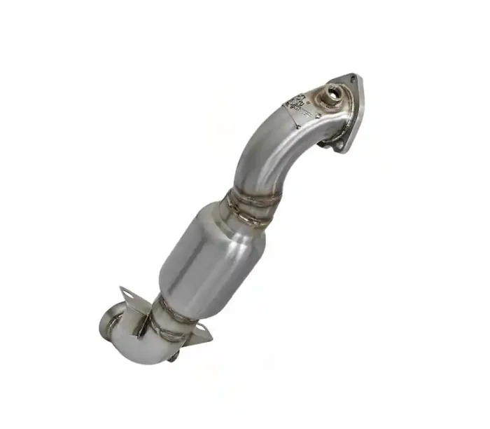 aFe 09-13 MINI Cooper S (R56) L4 1.6L (t) Twisted Steel Down Pipe 2-1/2in 304 Stainless Steel w/ Cat 48-36318-1HC