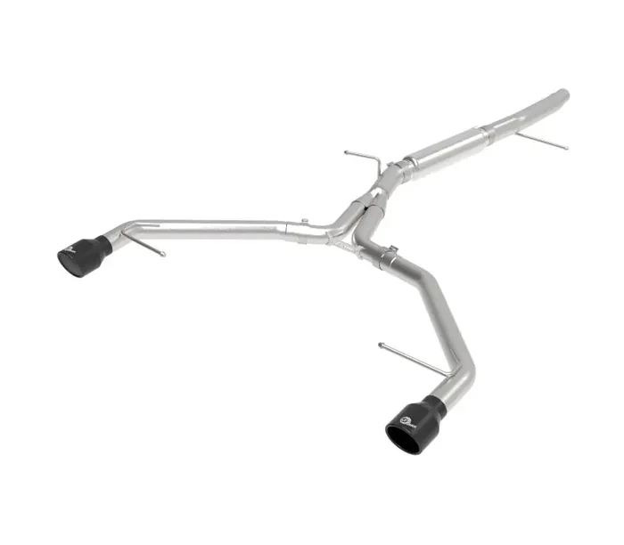 aFe 17-19 Audi A4 (L4-2.0L) MACH Force-Xp Stainless Steel Axle-Back Exhaust System – Black Tip 49-36419-B