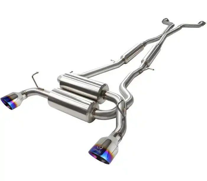 aFe Takeda 2-1/2in 304SS Cat-Back Exhaust Infiniti G37 08-13/Q60 14-15 V6-3.7 w/ Blue Flame Tips 49-36103-L