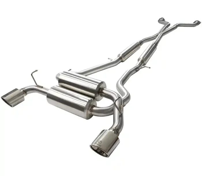 aFe Takeda 2-1/2in 304SS Cat-Back Exhaust Infiniti G37 08-13/Q60 14-15 V6-3.7 w/ Polished Tips 49-36103-P