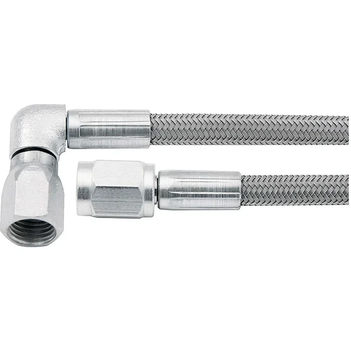 Allstar Performance 30 ” #3 Braided Stainless Steel Line w/ -3 Straight End / -3 90 End (5 Pack)