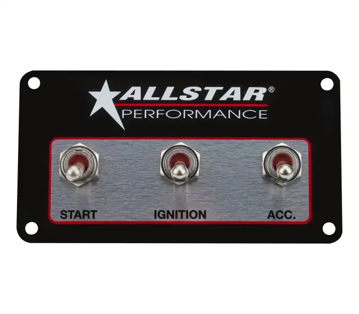 Allstar Performance Weatherproof Switch Panel Three Switches ALL80165