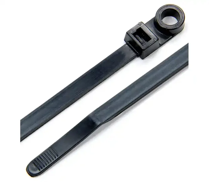 Allstar Performance Wire Ties Black 8.00 w/ Mounting Hole 25pk ALL14390