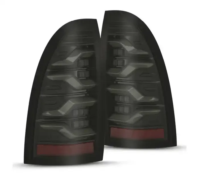 AlphaRex 05-15 Toyota Tacoma LUXX LED Taillights Alpha Blk w/Activ Light/Seq Signal 680050