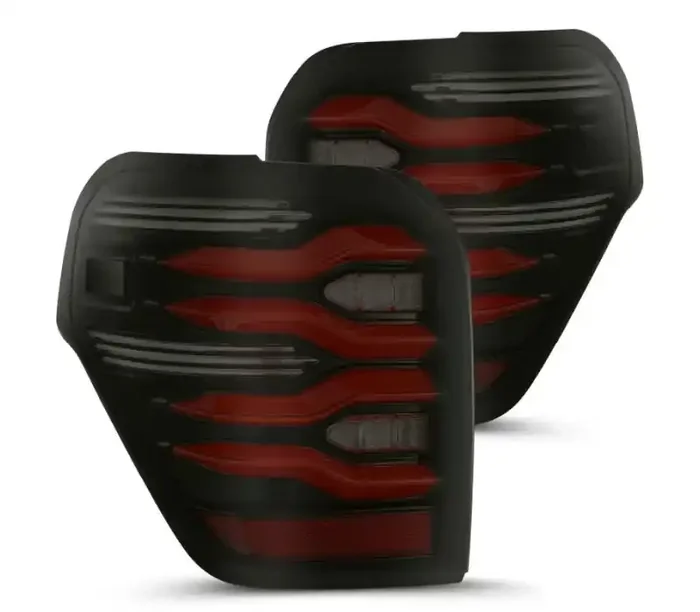 AlphaRex 10-21 Toyota 4Runner LUXX LED Taillights Blk/Red w/Activ Light/Seq Signal 690050