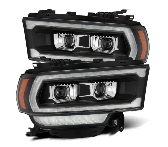 AlphaRex 19-21 Ram 2500 PRO-Series Projector Headlights Plank Style Black w/Activation Light 880547