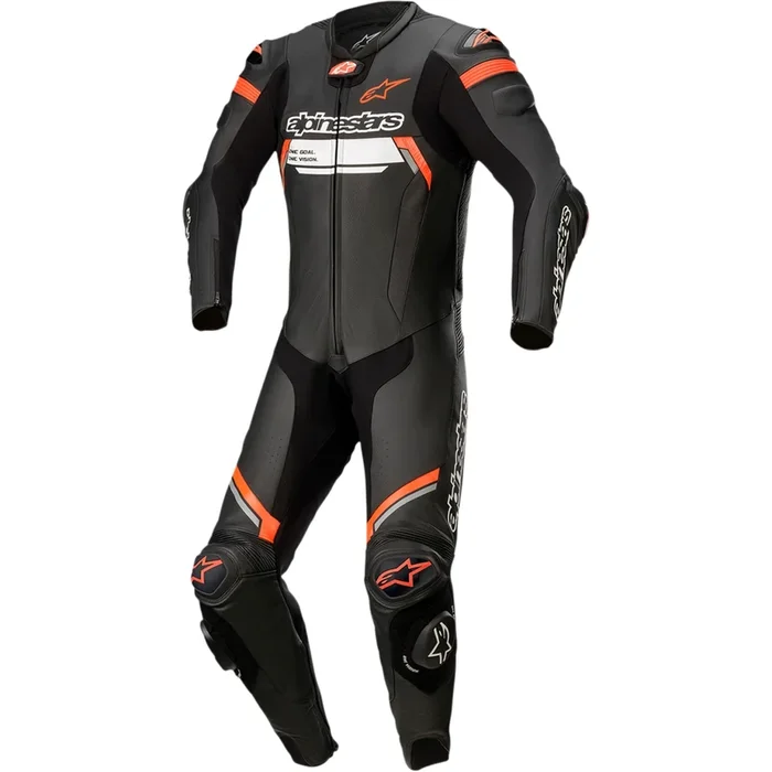 ALPINESTARS Missile Ignition v2 1-Piece Leather Suit Black/Red – Fluo US / EU