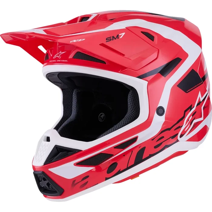 ALPINESTARS SM7 Deed Helmet – Gloss Red/Black/White