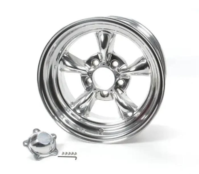 American Racing Wheels 15×8 Torq Thrust II 5×120.65 BC Polished VN5155863