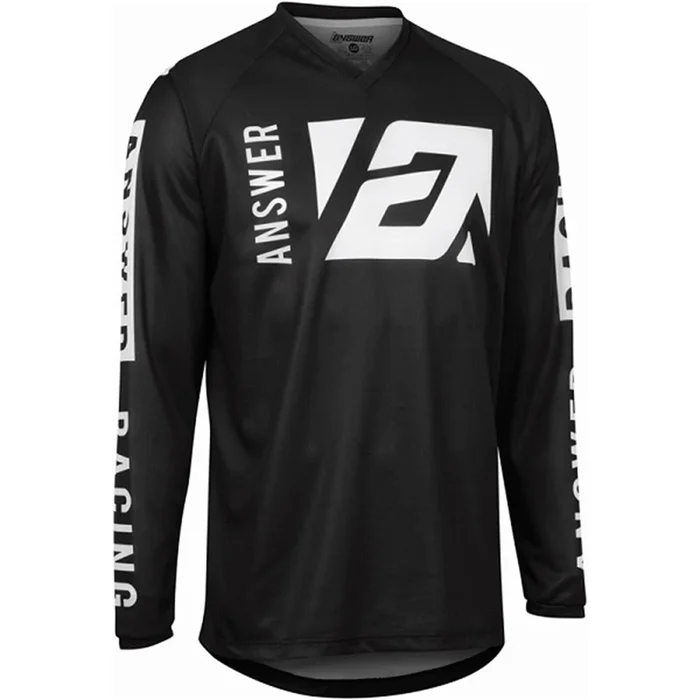 Answer Youth Syncron Merge Jersey – Black/White – Youth Large [MPN: 446722]
