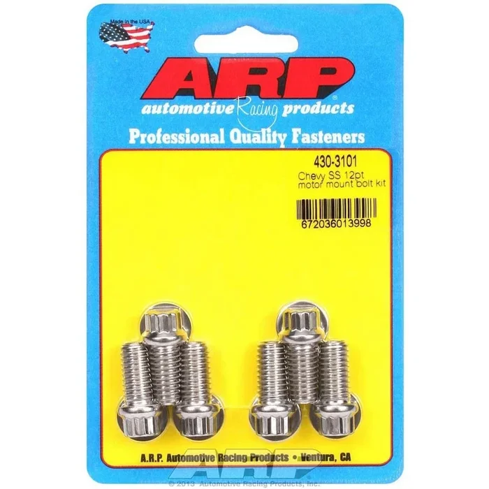 ARP Chevy Stainless Steel Motor Mount Bolt Kit – 12 Point
