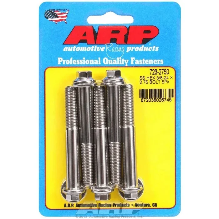 ARP Stainless Steel Bolt Kit – 6 Point (5) 3/8-24 x 2.750