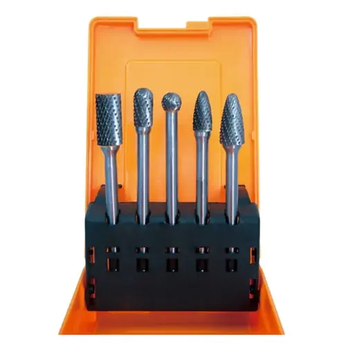 Astro Pneumatic 5-pc. Long Double-Cut Carbide Burr Set 4.5″ – 2185