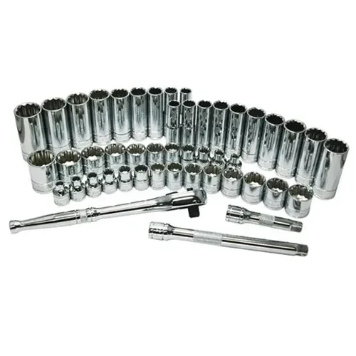 ATD Tools 47 Pc. 3/8″ Drive 12-Point SAE and Metric Pro Socket Set – 1247
