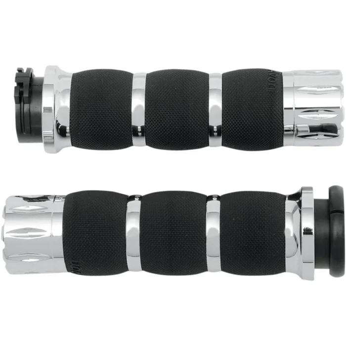 AVON GRIPS 0630-1190 AIR-90-RIV Rival Air Cushioned Grips Grips – Rival – Air Cushioned – Chrome