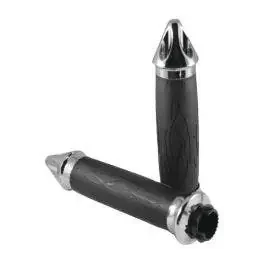 Avon SB-TRIB-92 Chrome Superbike Tribal Series Grips Honda Kawasaki Suzuki Yamaha