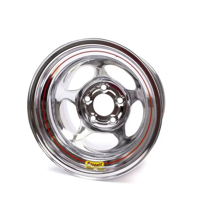 Bassett Inertia Advantage Wheel – 15 ” x 10 ” – 5 x 5 ” – Chrome – 5.5 ” Back Spacing – 20 lbs.
