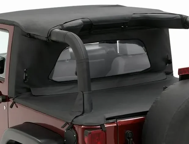 Bestop 80041-35 WrapAround Windjammer in Black Diamond for 07-18 Jeep Wrangler JK 2 Door